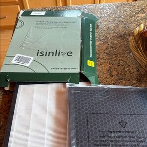 Isinliv Replacement Air Purifier Filter - White & Black Set
ONE SET ONLY